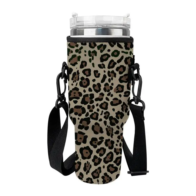 

Water Bottle Carrier 40OZ Crossbody Glass Bottles Cover Holder Outdoor Sports Accessories For Hiking Driving Backpacking Picnic