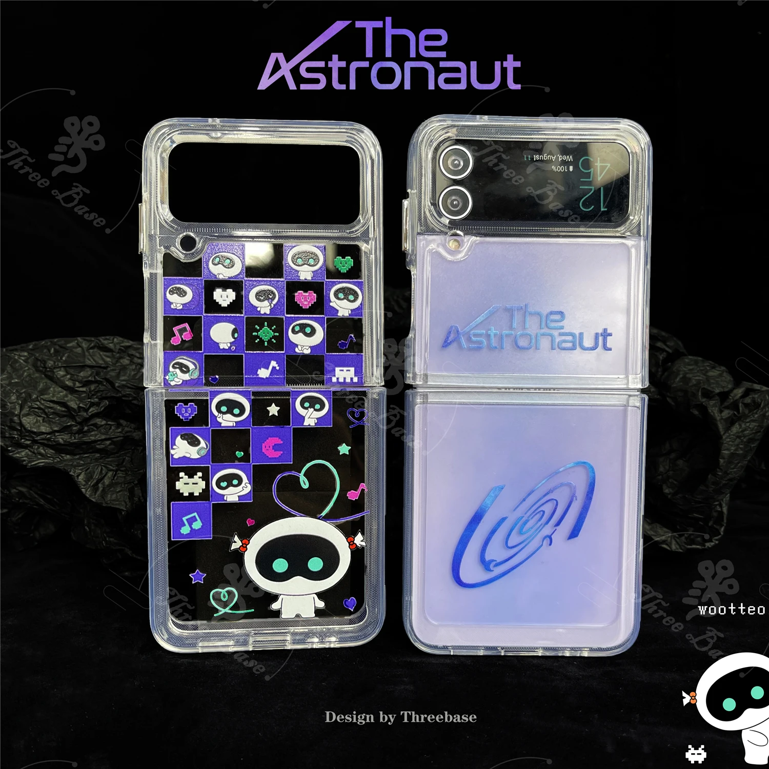 

Противоударный чехол для телефона Samsung Zflip 3 Zflip 4 Jin Astronaut Woo