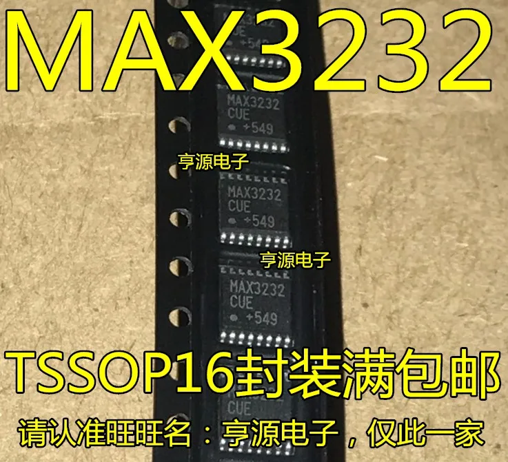 10PCS MAX3232 MAX3232EUE MAX3232CUE TSSOP16 - купить по выгодной цене |