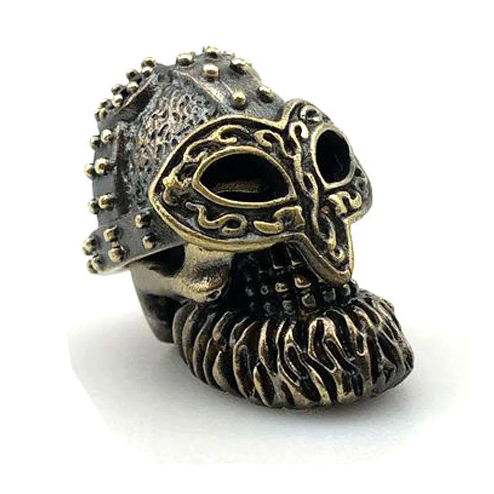 

Helmet Skull Knife Beads Outdoors DIY Tools EDC Brass Lanyard Pendants Necklace Key Rings Accessories Woven Paracord Pearl
