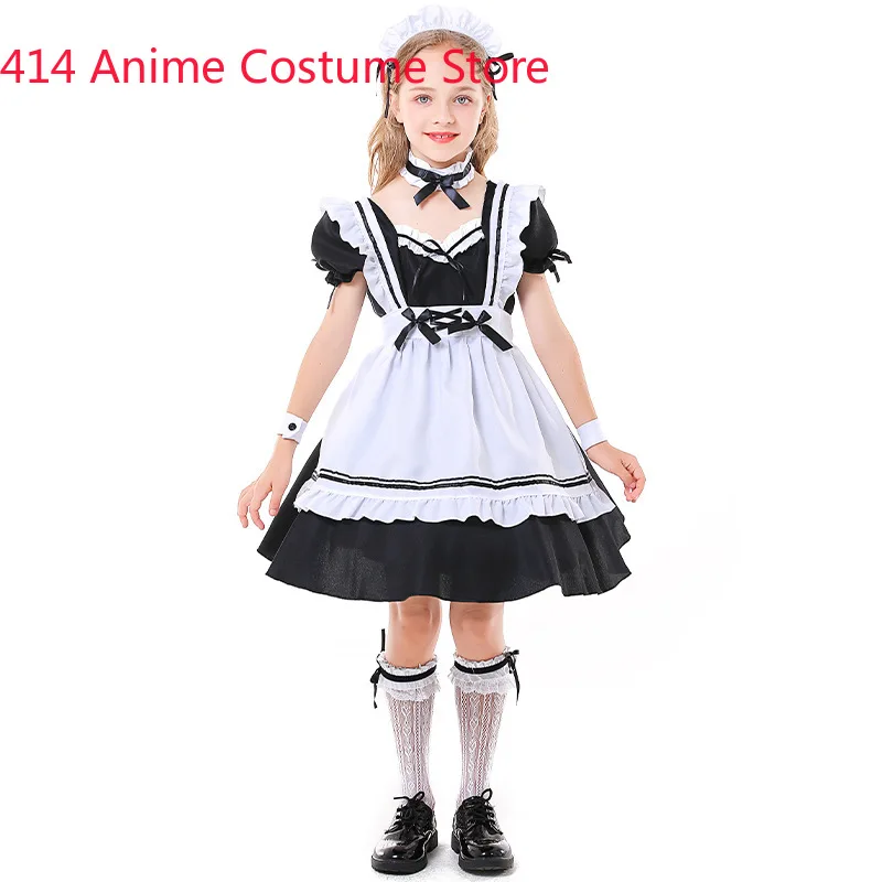 Детский карнавальный костюм аниме милый французской горничной Лолиты