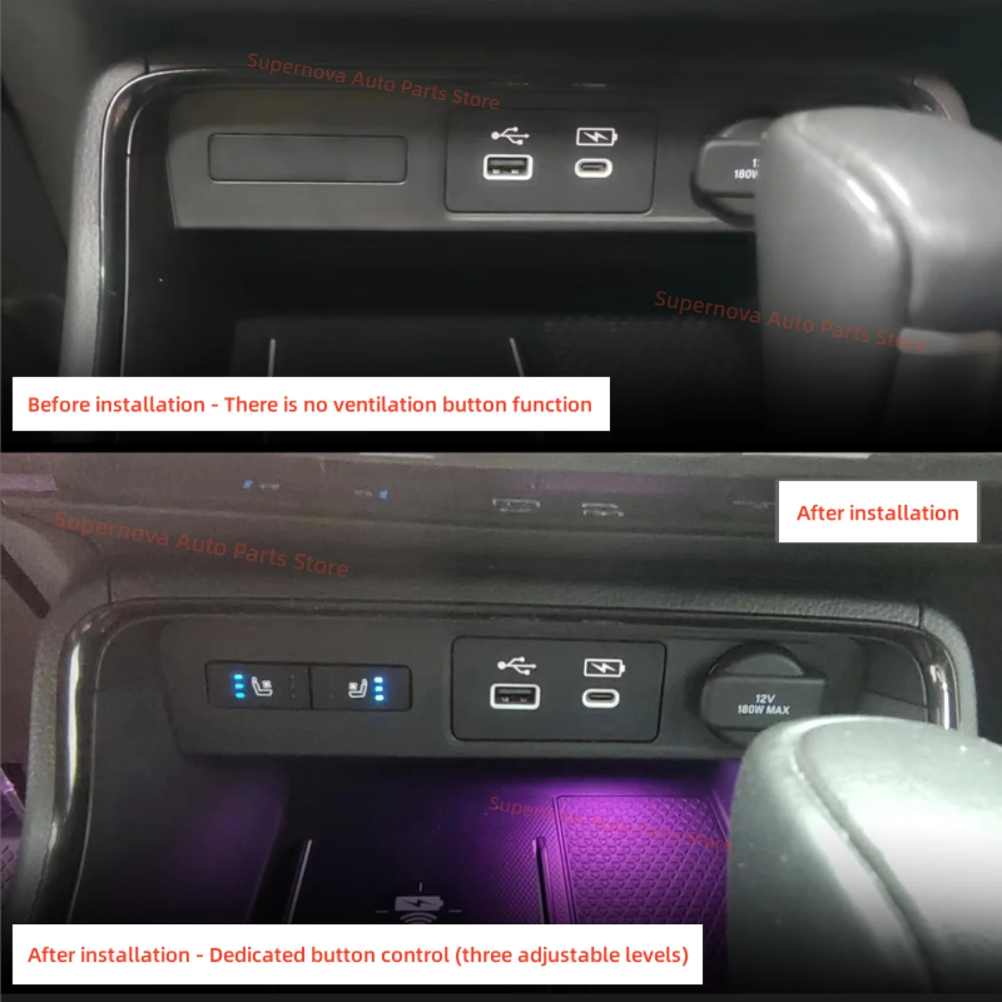 Фото Охлаждение сидений, автомобильные аксессуары для Honda CR-V CRV 2023-2026, кнопка управления вентиляцией сидений, специальный вентилятор для кресла, автозапчасти, вентилятор-нагнетатель №1