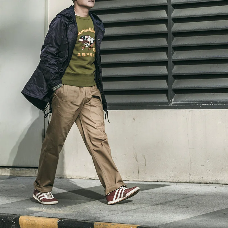 Куртка Amekaji M51 Мужская водонепроницаемая ветровка рыбий хвост в стиле ретро