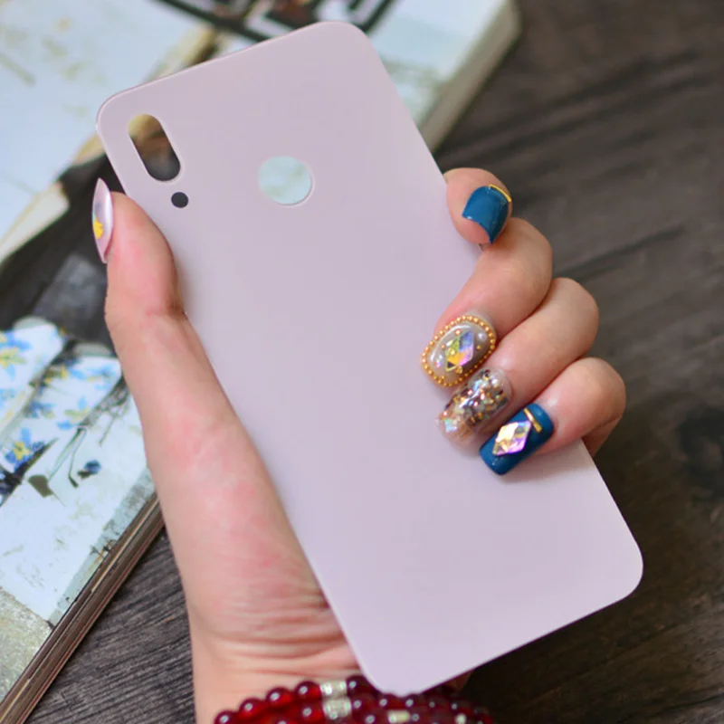 Прозрачная Задняя стеклянная крышка для Huawei P20 Lite Крышка батарейного отсека