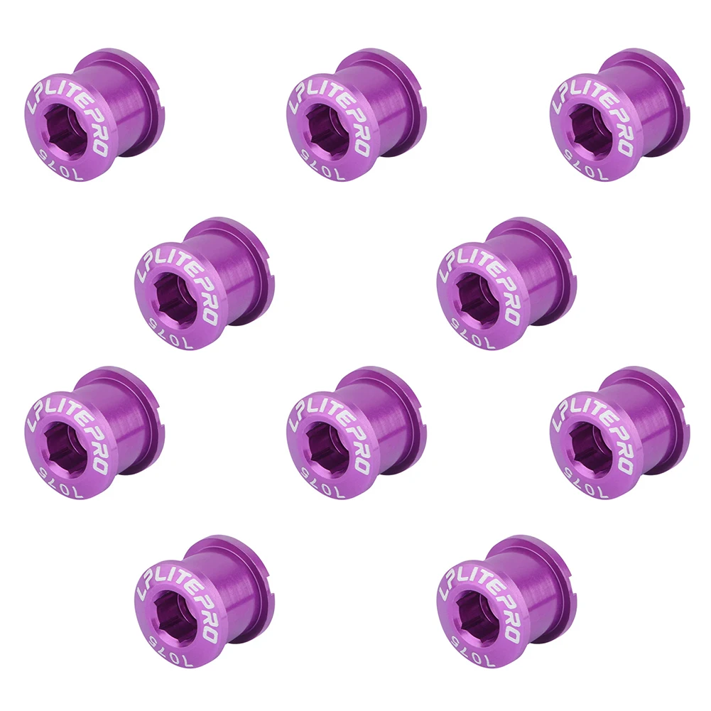

Unmatched Performance Bike Crank Screws Robust 7075 Aluminum 10 Piece Set Ideal Choice For Single Chainring Use