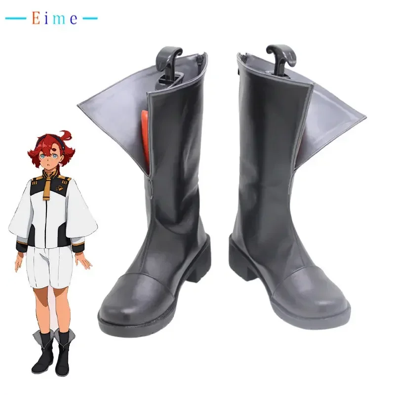 Suletta Mercury Обувь для косплея Ведьма из Меркурия Сапоги Хэллоуин Карнавальные