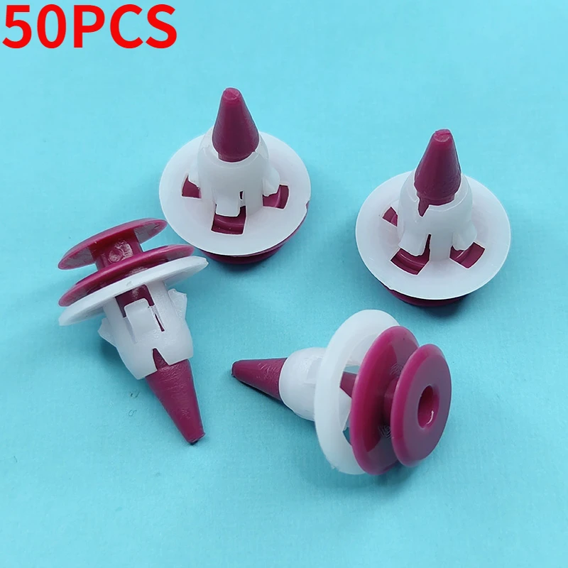 

30/50 шт., автозащитная пластина, крепежный зажим для Nissan, фиксатор, декоративный штифт автомобиля, Стайлинг, обшивка двери, панель, пластиковые заклепки, зажимы