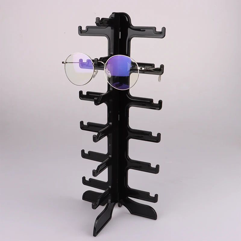 

4/6 Layers Plastic Sunglasses Show Rack Holders Eyeglasses Display Stand Storage Glasses Shelf Space Saving Shelf Organizer