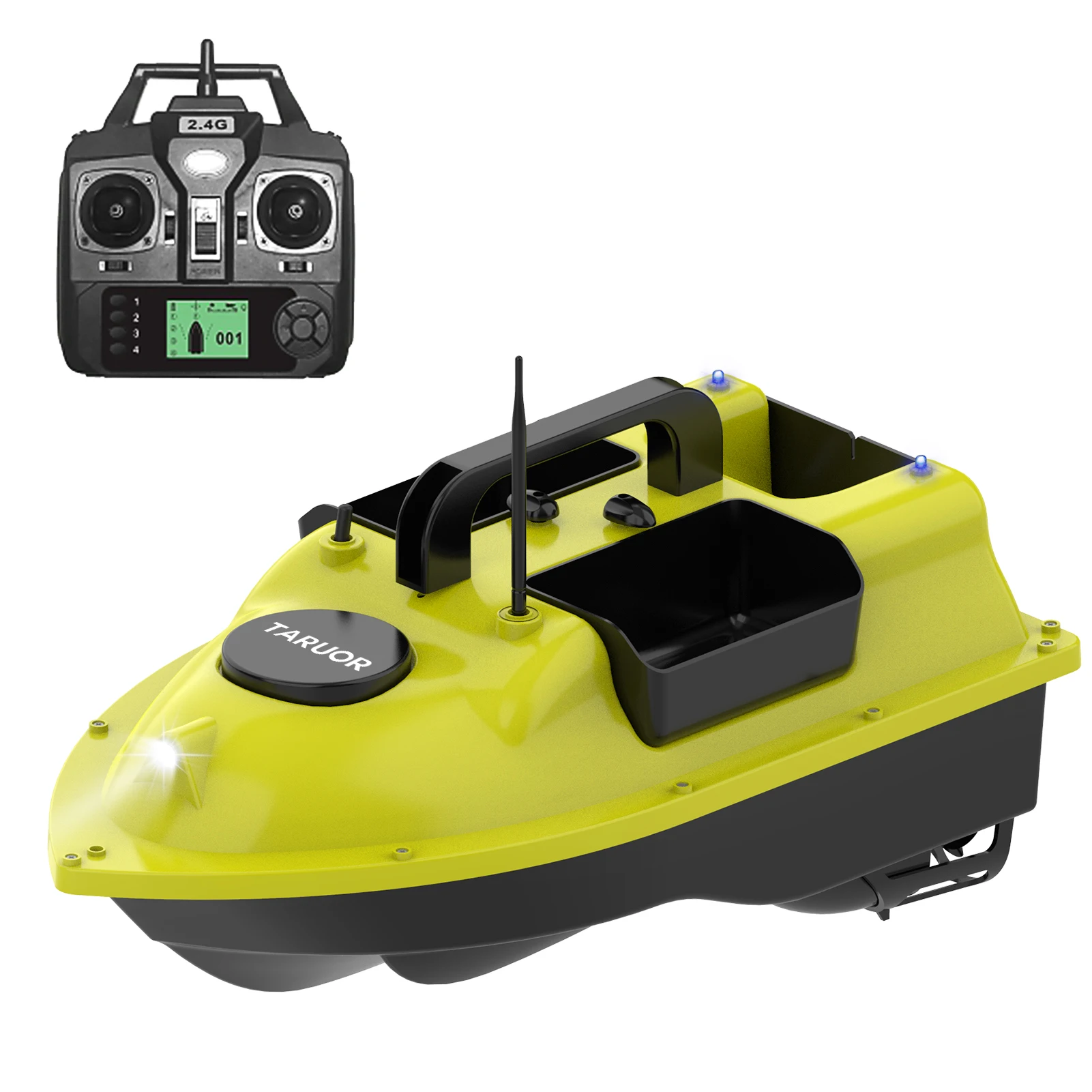 

D18E Upgrade 16 fixed-point GPS Fishing Bait Boat with 3 Bait Containers Automatic Bait Boat with 400-500M Remote Range