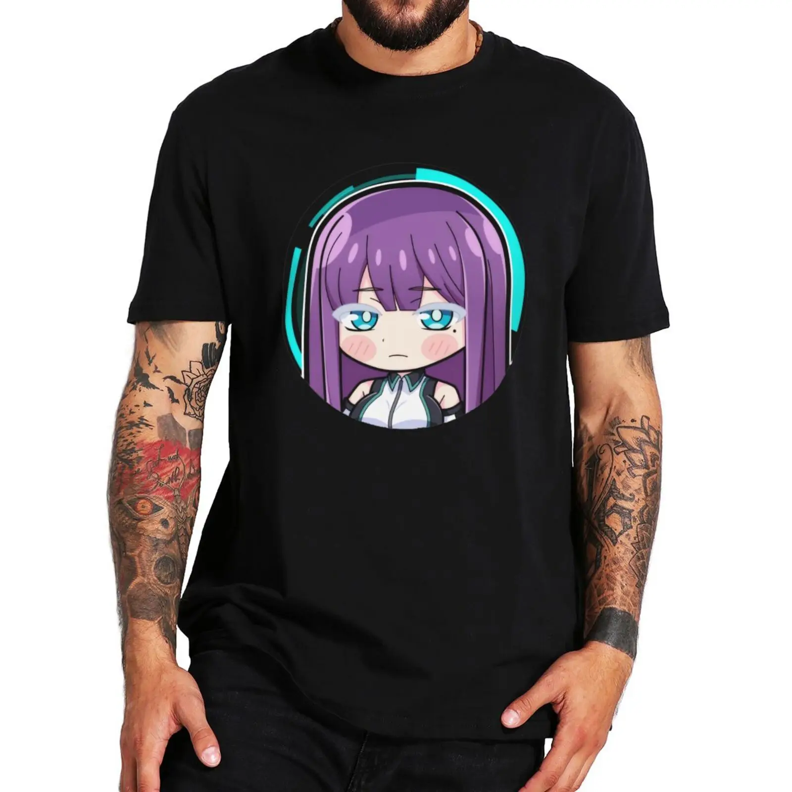 

Mira Suou World's End Harem T-shirt Manga Anime Fans Men Clothing Summer EU Size Casual 100% Cotton Breathable T Shirts