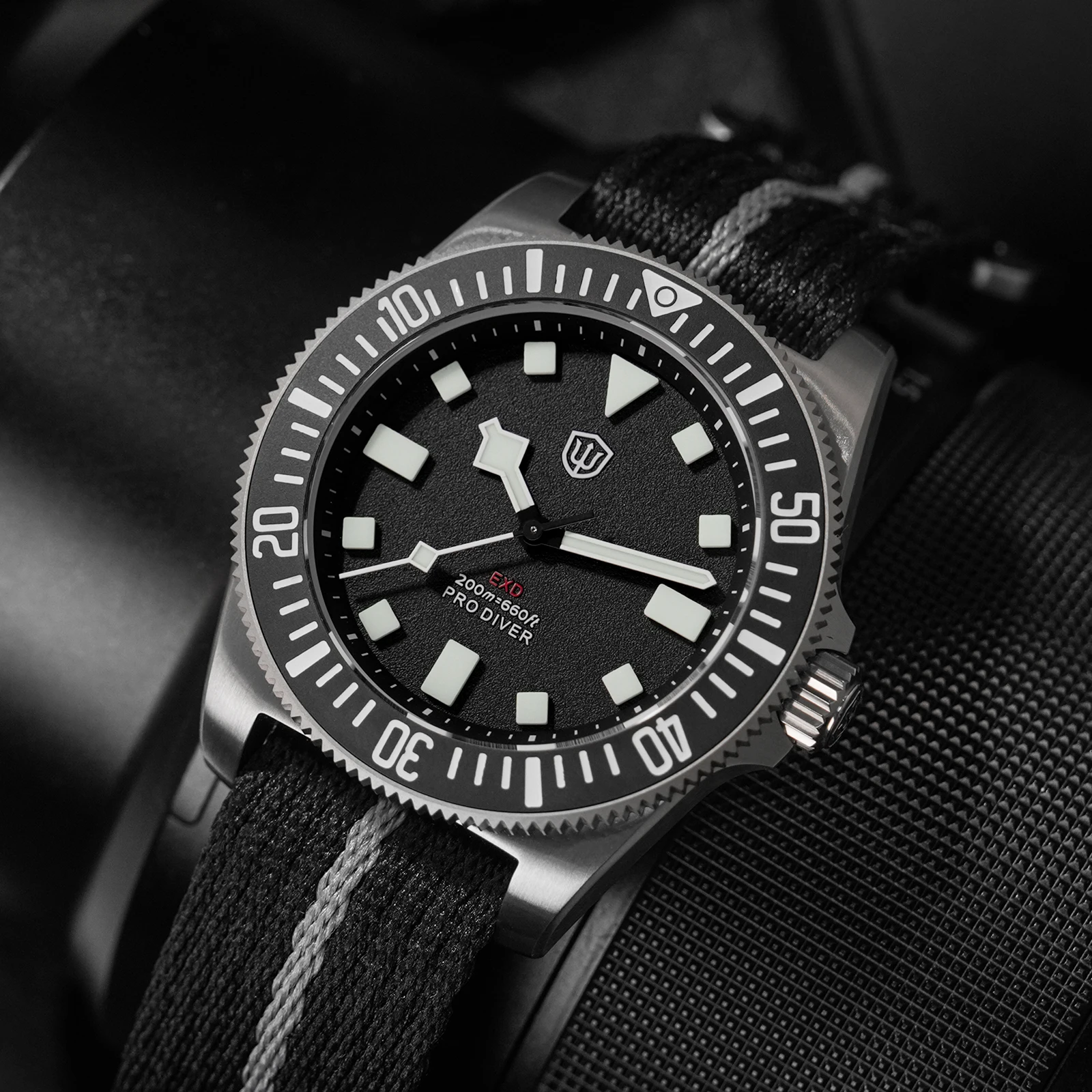 Фото Watchdives EXD V2 40 мм винтажные часы VH31 Sweep Second Механизм с сапфировым стеклом BGW9 Светящиеся водонепроницаемые титановые часы 20 бар №5