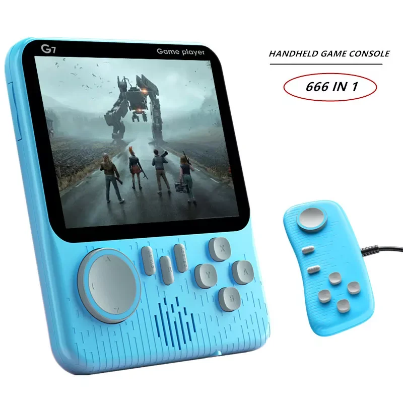 

Handheld Game Console 3.5-Inch LCD Screen Built-In 666 Games Retro vedio game console For Kids Gift Ultra-thin
