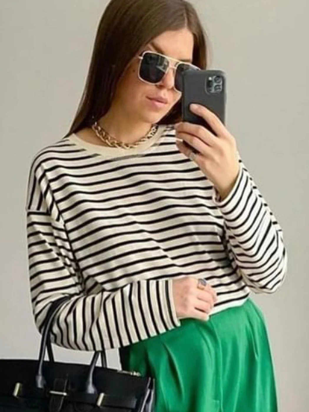 

Pirate Hippie Striped Long Sleeve T-Shirts Woman Autumn O Neck Thick Cotton Tee Shirts Femme Casual Vintage Classic Tshirts 2022