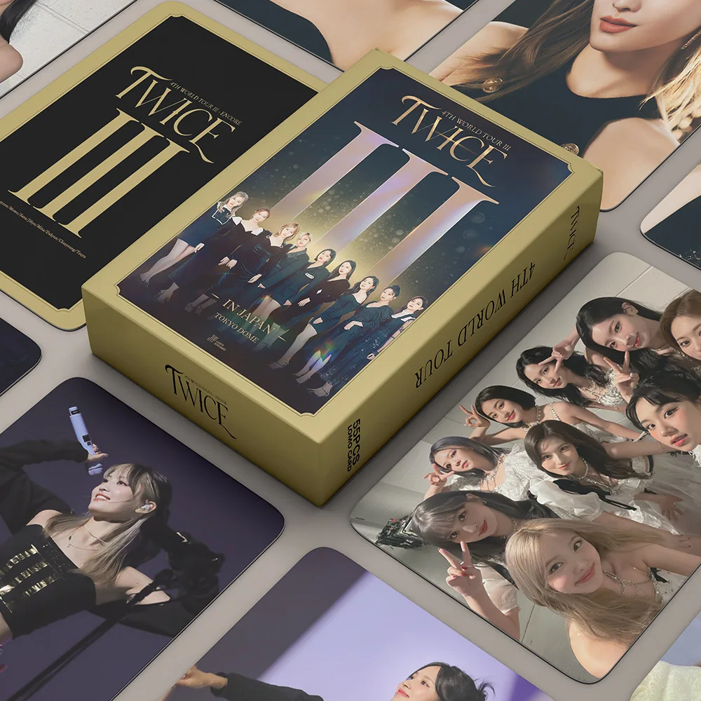 

Kpop Twice photo card album Faste of love lomo card twice 4th concert photocards