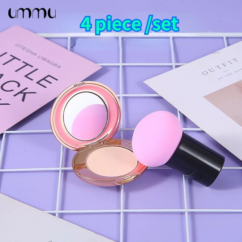 

UMMU Makeup Sponge 4PCS Mushroom-Shaped Umbrella Makeup Soft Foundation Puff Concealer Flawless Mixed Cosmetic Makeup Tools