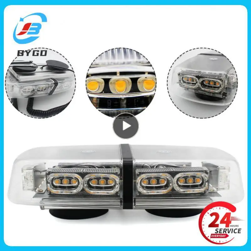 

Universal Strobe Engineering Light Practical Led Roof Mini Short Row Warning Light 12-24v Durable Magnetic Ceiling Flash Lamp