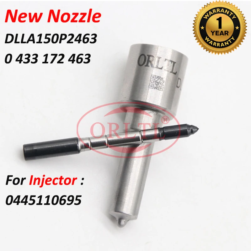 

DLLA150P2463 0433172463 Common Rail Nozzle DLLA 150 P 2463 Injector Nozzle Tips DLLA 150P 2463 for 0445110695