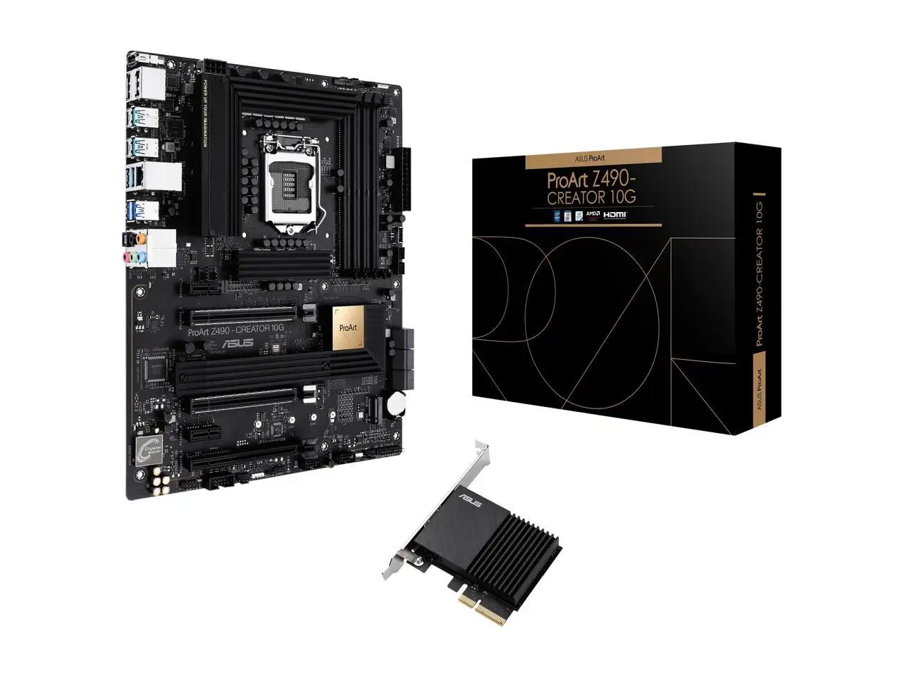 

For Asus LGA 1200 ProArt Z490-Creator 10G Intel Z490 Motherboard PCI-E 3.0 DDR4 128GB 1200 Motherboard Crossfire X Placa-mãe New