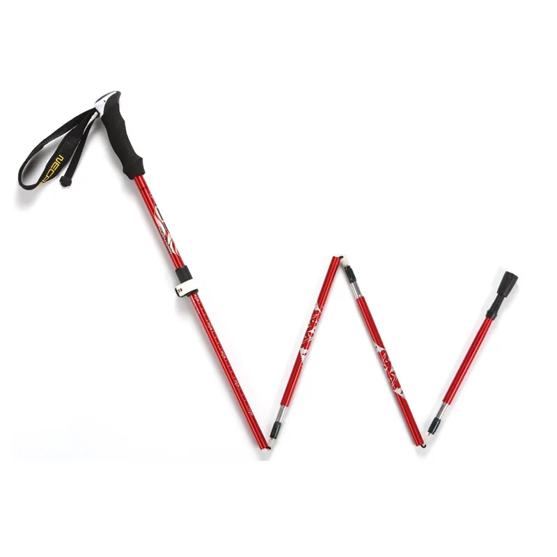 Walking Sticks Folding Trekking Poles Ultralight Alpenstocks for Outdoor Camping Hiking Trail Running