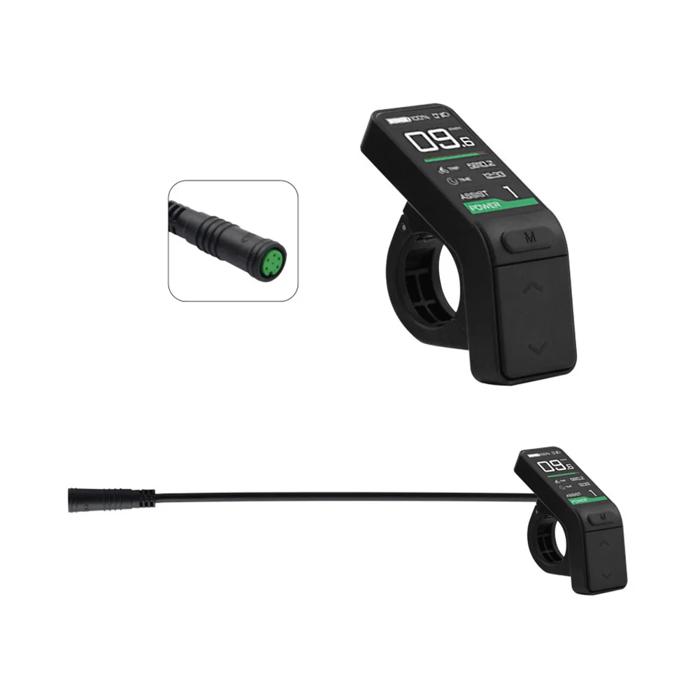 Велоспорт Черный 6 3 2 см Экран Дисплей Электрический велосипед SW T 24 В 36 48 ABS ПК Для