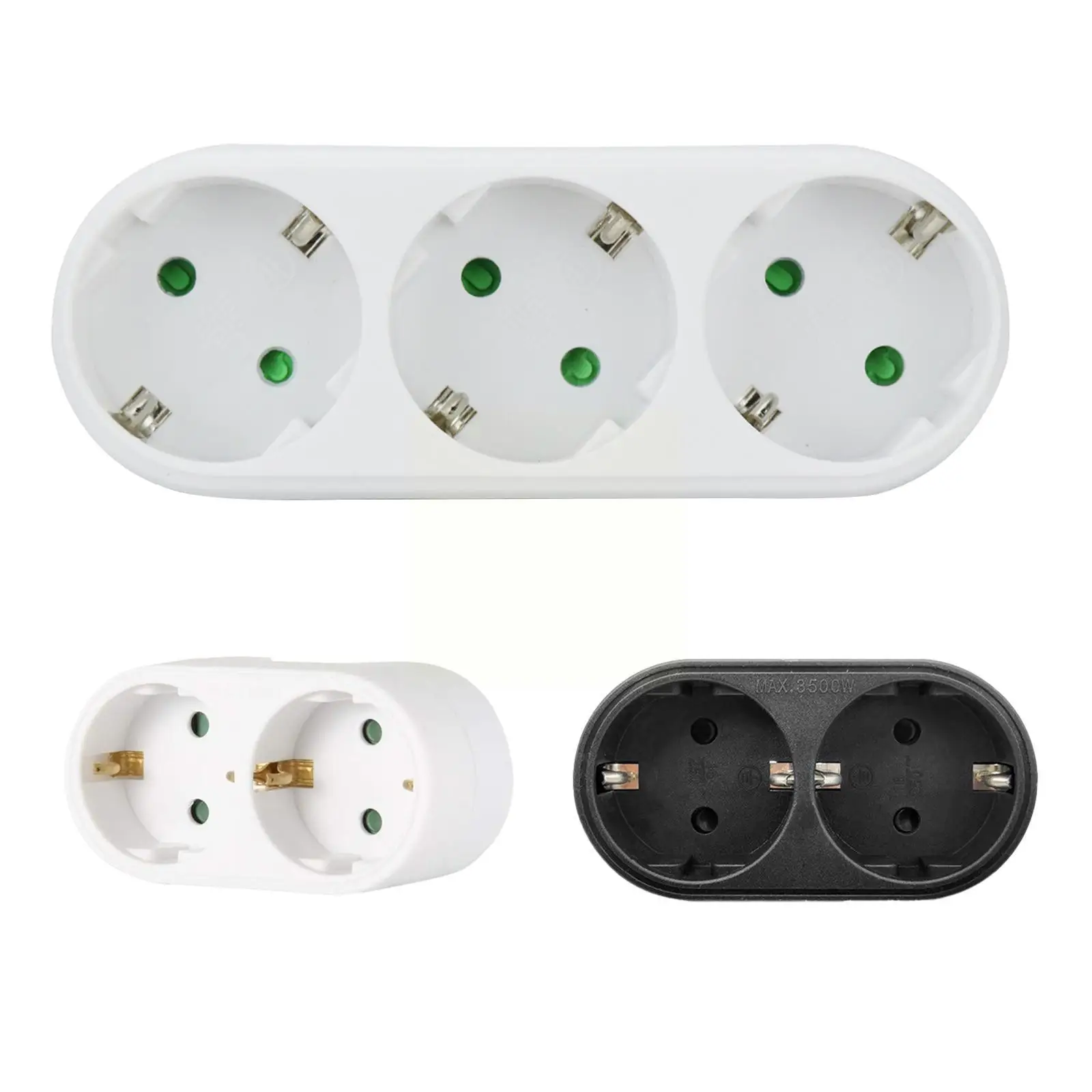 

Power Strip Surge 3 Outlets Eu Socket Plug Conversion European Standard Plugs Switches Electrical B9b9