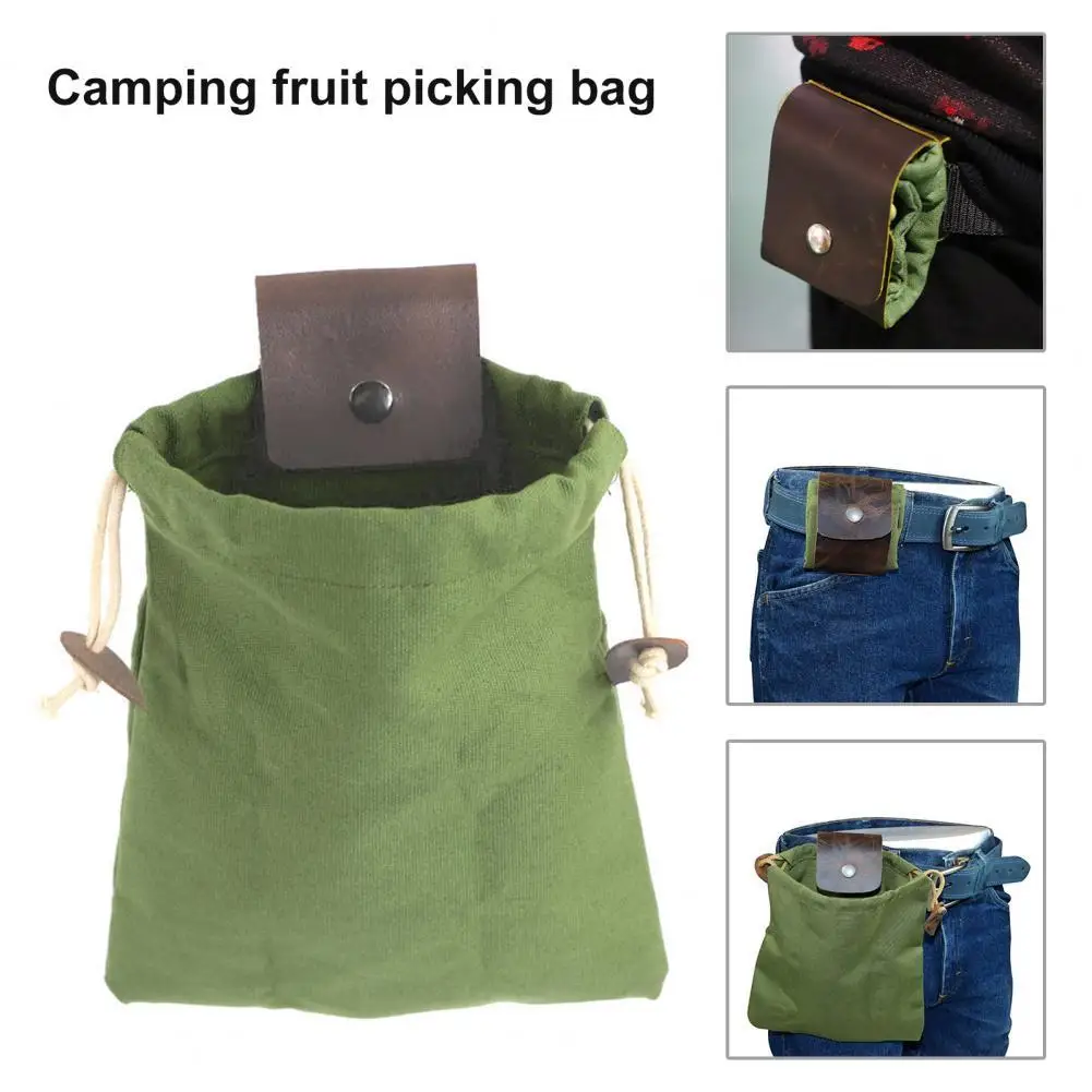 

Multi-purpose Fashion Solid Oxford Cloth Foraging Bag Wide Application Foraging Bag Large Opening for Camping