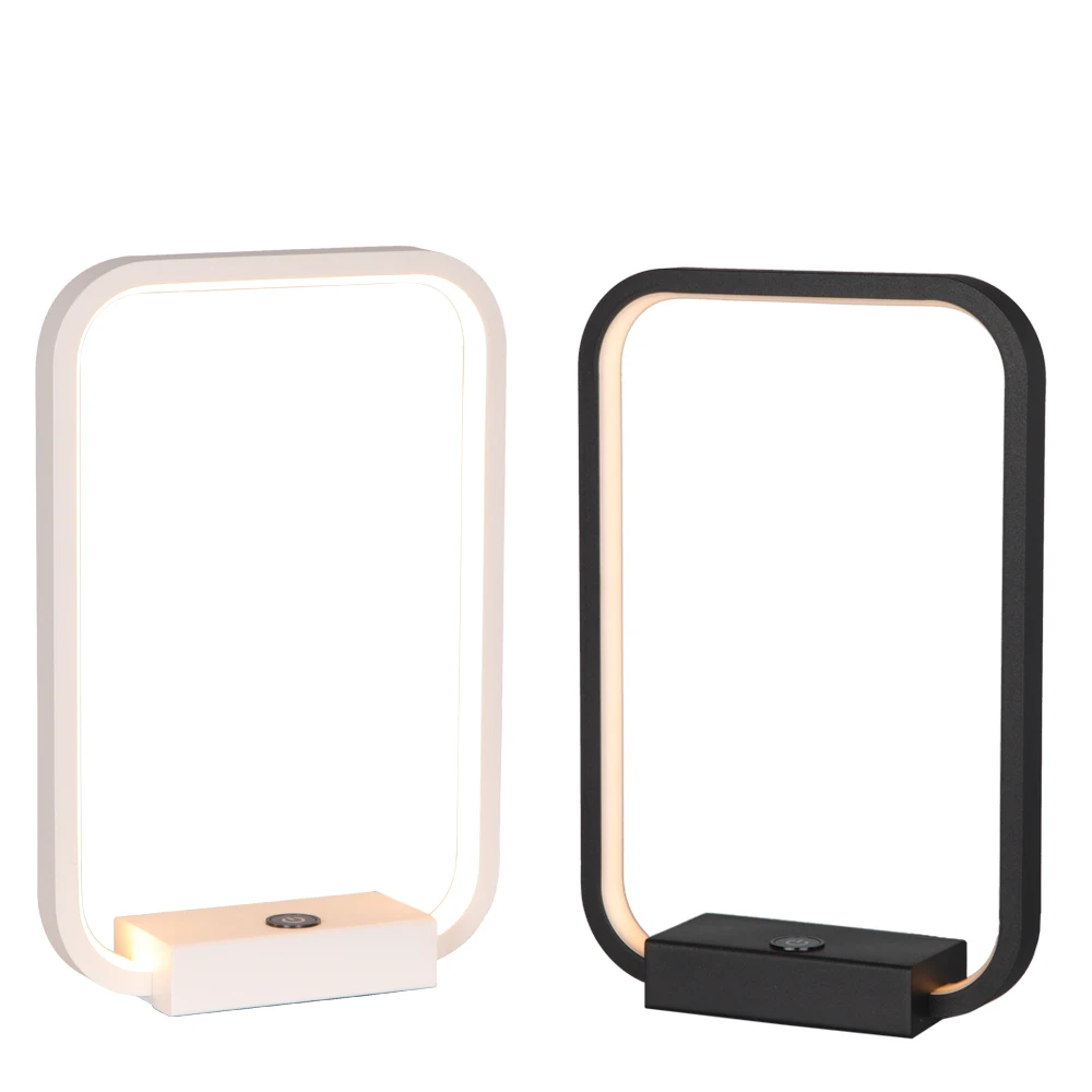 

Bedroom Reading Lights Brightness Adjustable White 12W Table Lamp with USB Port Vintage LED Dimmable Beside Lighting