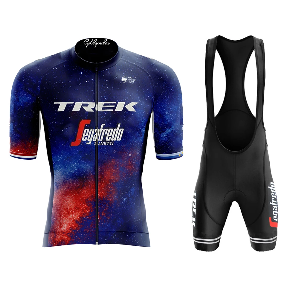 

2023 TREK Team summer Cycling Jersey Set Men Cycling Clothing Road Bike Shirts Suit Bicycle Bib Shorts MTB Ropa Ciclismo Maillot
