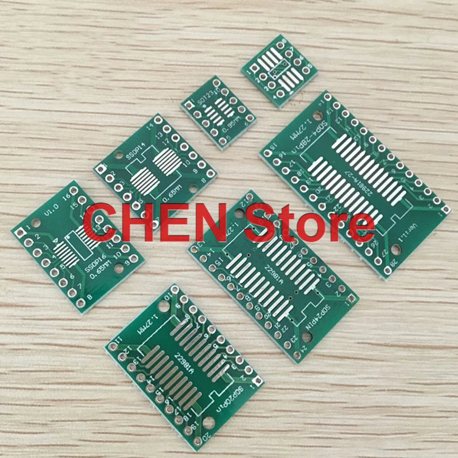 35 шт. печатная плата diy комплект SMD поворот в DIP адаптер преобразователь пластина