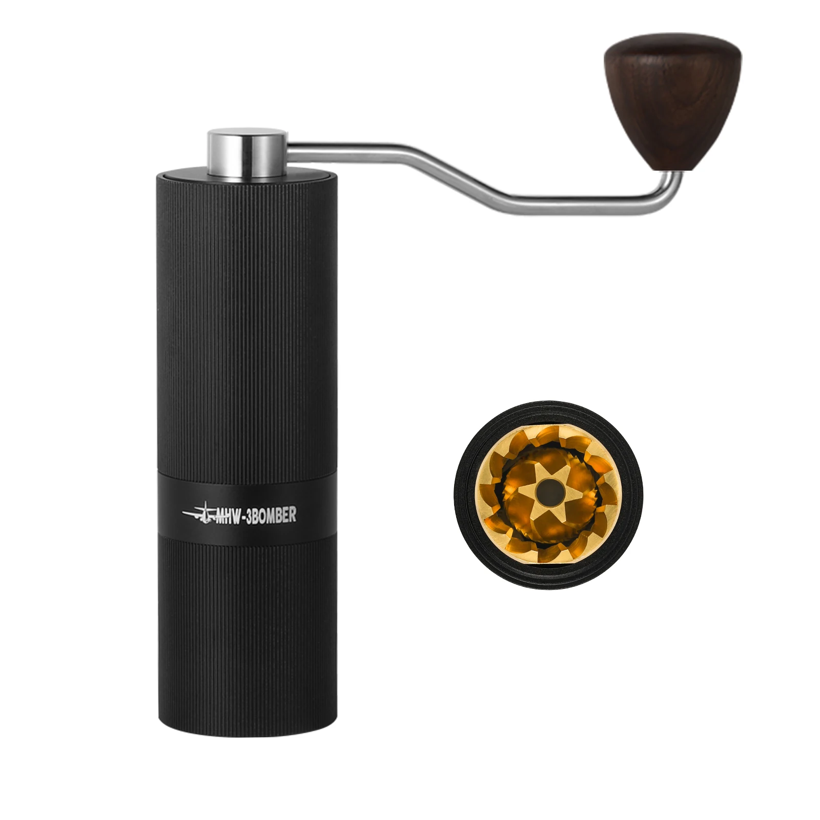 

MHW-3BOMBER Manual Coffee Grinder with 24 Adjustable Settings Espresso Maker Stainless Steel 420 Burr Home Camping Accessories