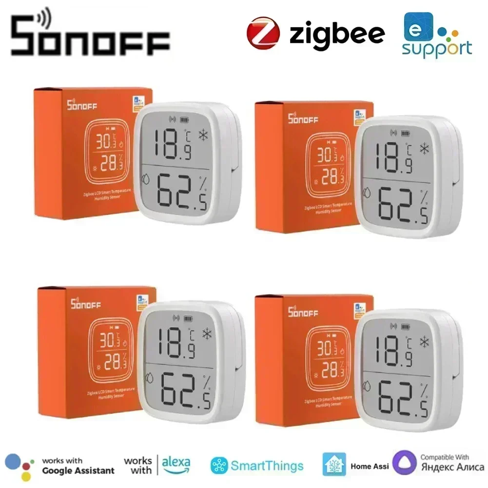 SONOFF SNZB-02D Zigbee LCD умный датчик температуры и влажности удаленный мониторинг в
