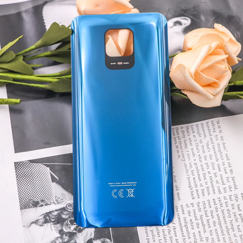 New For Xiaomi Redmi Note 9S / Note 9 Pro 64MP Battery Back Cover Glass Panel Rear Door Battery Housing Case Adhesive Replace images - 6