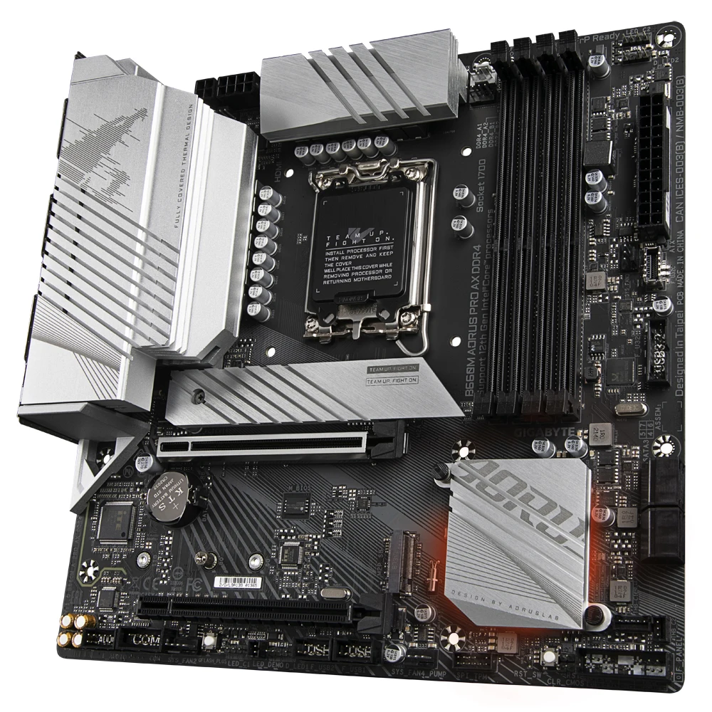 Для Gigabyte B660M AORUS PRO AX DDR4 LGA1700 поддержка 12-го процессора B660 128 ГБ Micro ATX настольная