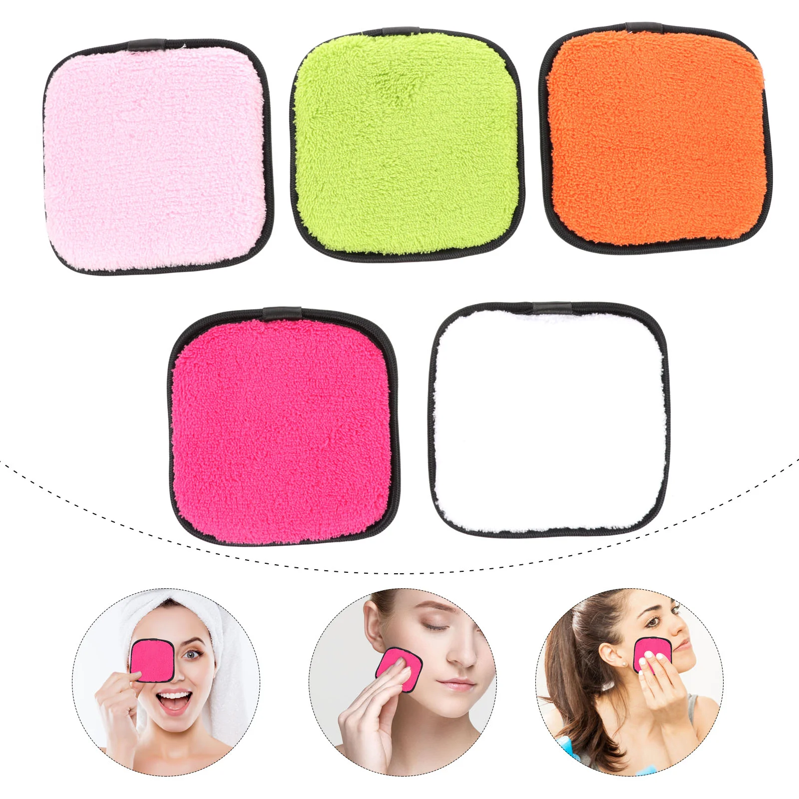 

Pads Makeup Pad Facial Washable Remover Cleansing Cotton Sponges Face Sponge Rounds Reusable Cleaning Eye Fiberwashing Round