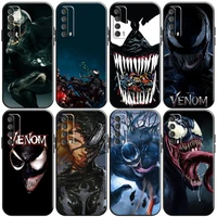 marvel venom cool phone case for huawei honor 7 8 9 7a 7x 8x 8c v9 9a 9x 9 lite 9x lite back soft black funda silicone cover