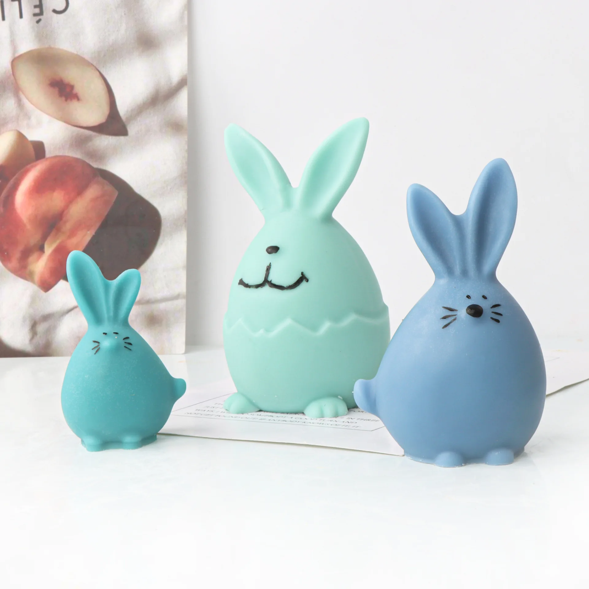 

Cartoon Animal Cat Rabbit Candles Mold Silicone Ice Gypsum Form Moulds Soap Making Molds Casting Candle Kit Home Decorative