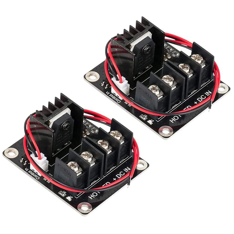 

Heat Bed Mosfet,2 Pack 3D Printer Heat Bed Power Module 3D Printer Board Expansion Board