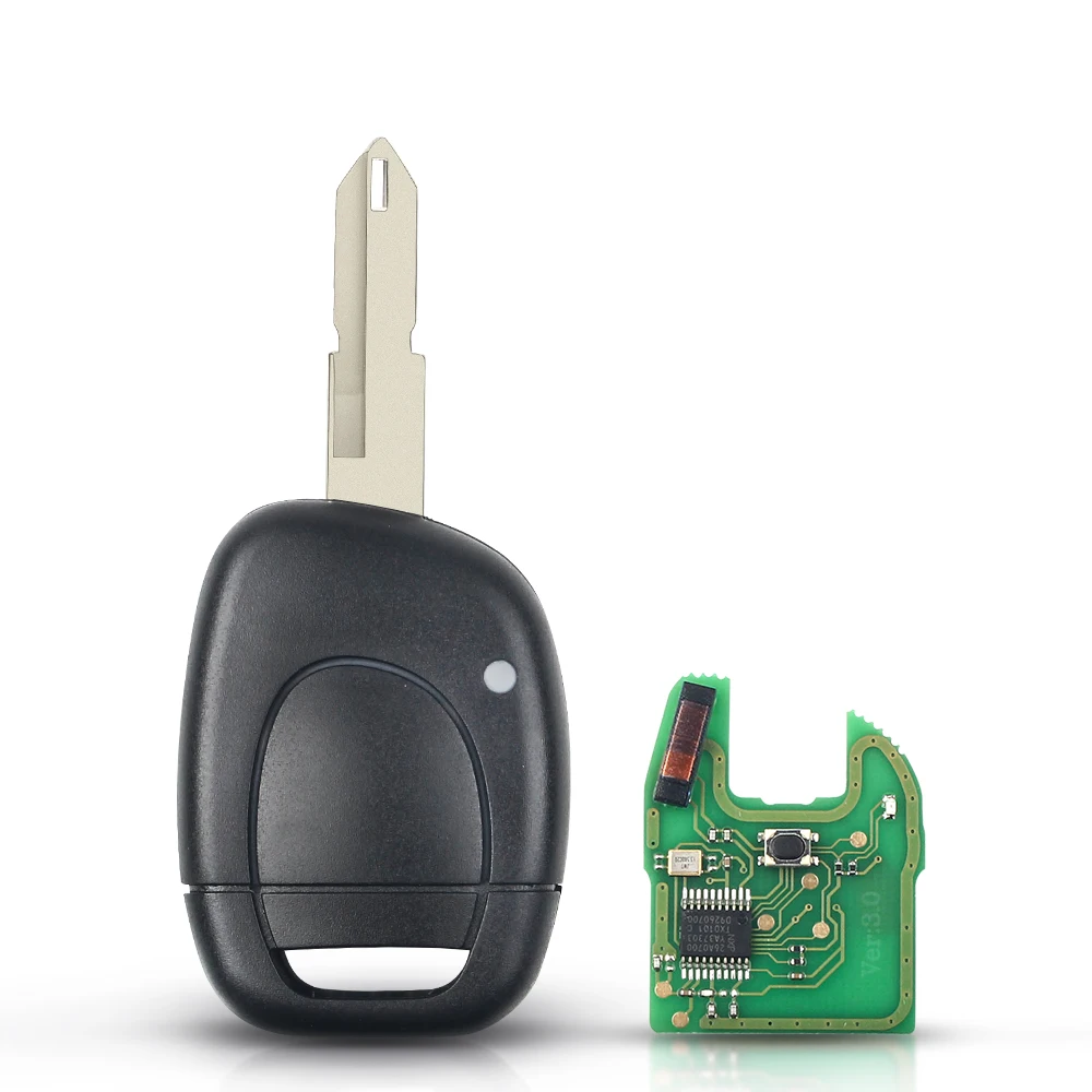 

KEYYOU дистанционный Автомобильный ключ 1 кнопка для Renault Clio II 2001 2002 2003 2004 2005 PCF7946 чип транспондера 434 МГц NE73 VAC102 лезвие