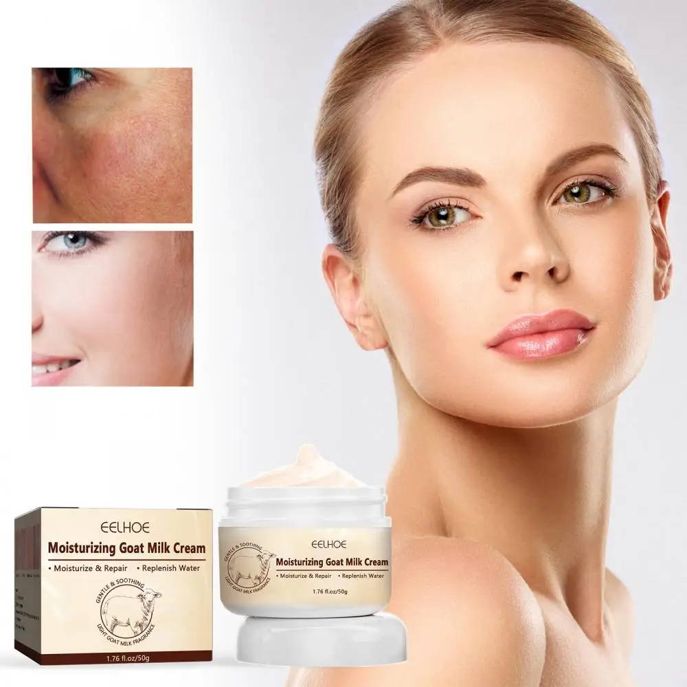 

EELHOE Hydrating Moisturizing Goat Cream Firms the Skin Deeply Moisturizes and Lightens the Dark and Fine Lines of the Skin