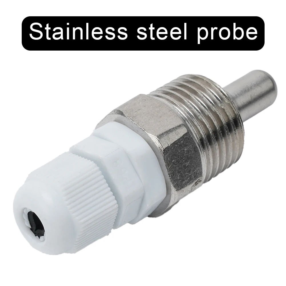 

30-200mm Thermowell Stainless Steel BSP(G) 1/2" DN15 Thread For Temperature Sensor Water Tank Protective Case Solar Accessories