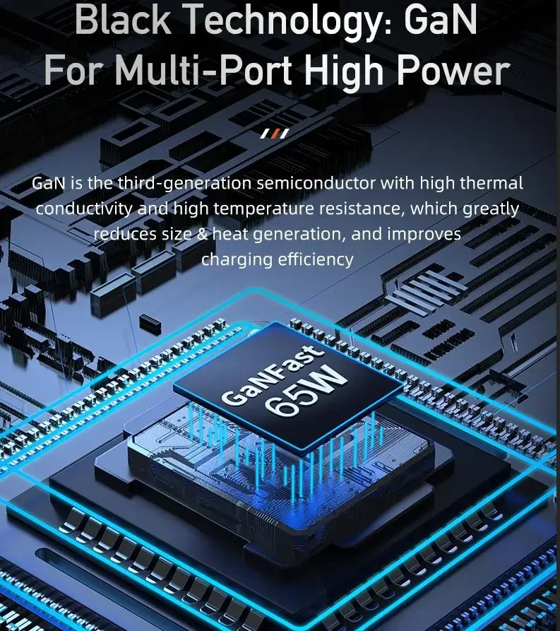 Awei PD24 GaN 65 Вт Быстрое зарядное устройство типа C PD USB Быстрая зарядка QC 4.0 3.0 для iPhone