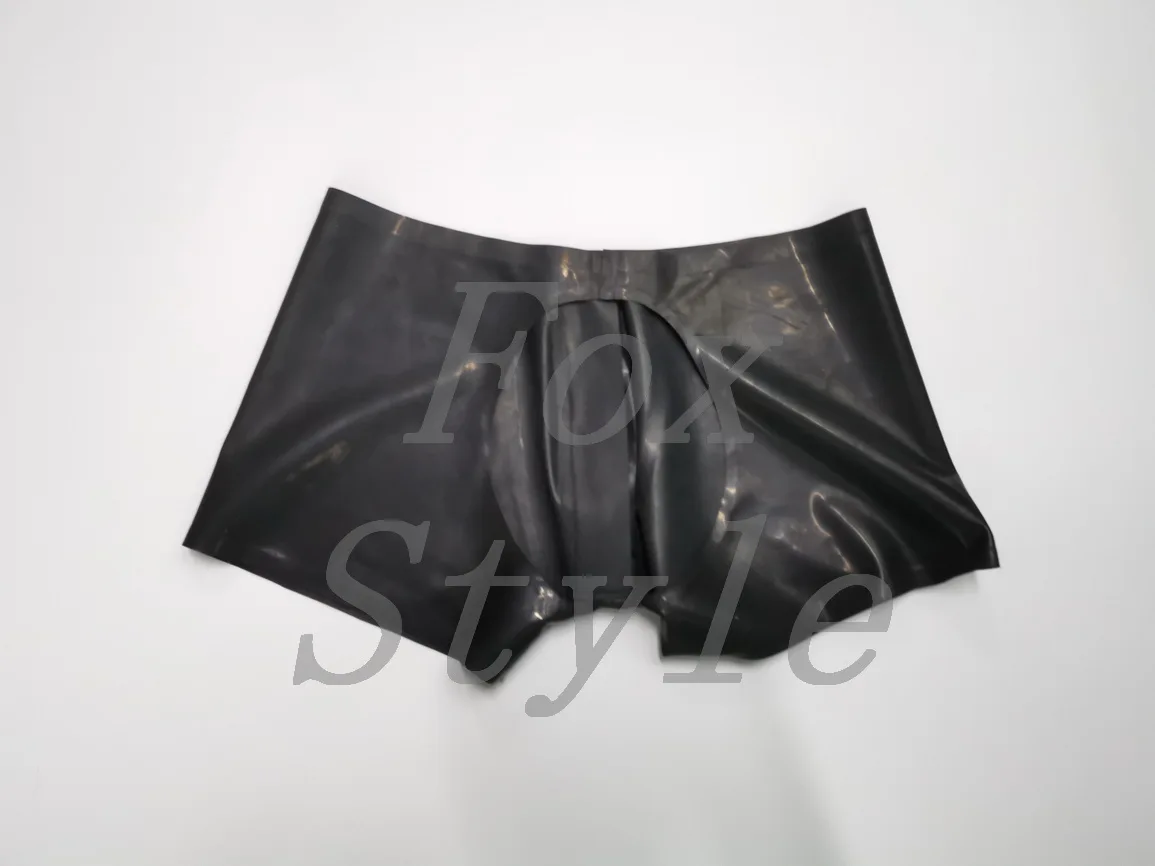 латексные шорты с открытой спиной и молнией спереди латексная открытая задница