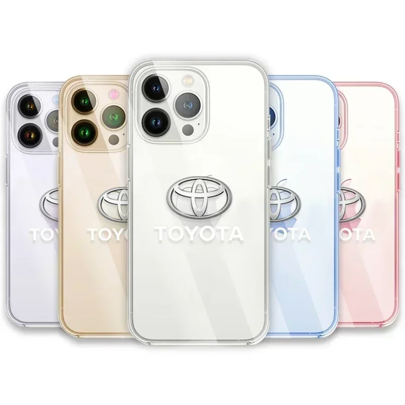 CHR Новый Rav4 Yaris для Toyota Мягкий прозрачный чехол телефона iPhone 13 14 Pro Max 12 Mini 7 8 Plus Chr