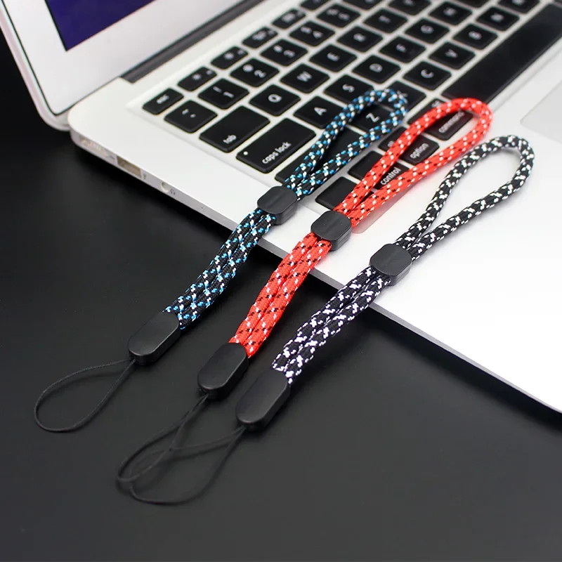 Mobile Phone Case Strap USB Disk Key Short Lanyard Wrist For iPhone Xiaomi adjustable hand straps audio anti-lost wrists rope