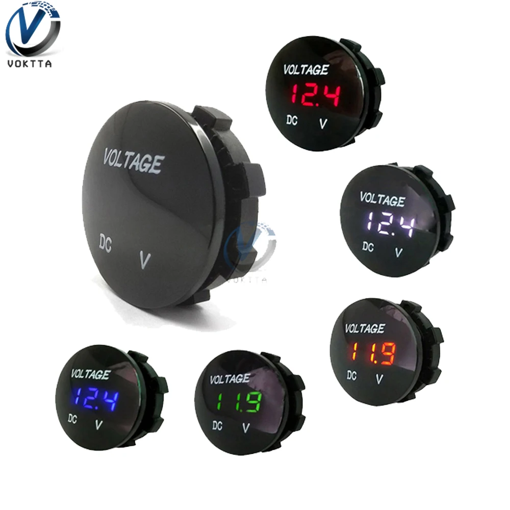 

DC 5V-48V LED Digital Voltmeter Ammeter Car Motocycle Voltage Current Meter Volt Detector Tester Monitor Panel Display Voltmeter