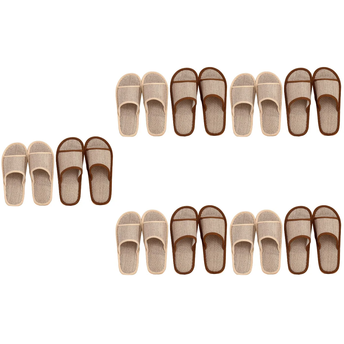 

10 pairs of Non- Slippers Home Slippers Indoor Shoes Universal Slippers