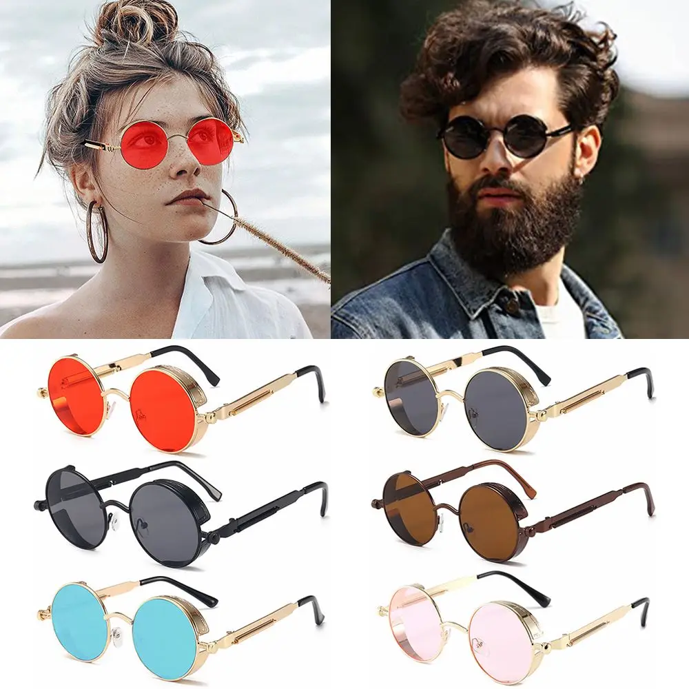 Очки солнцезащитные круглые в стиле ретро, UV400 | AliExpress