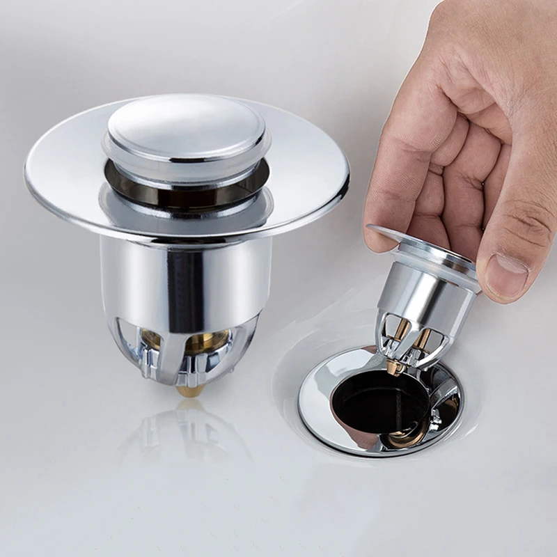 

Sink Filter Stopper Pop Up Anti Clog Drain Strainer ABS Plastic Basin Stopper Hair Catch 62*34*42mm