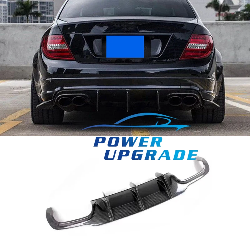 

Car Body Kit Rear Diffuser Lip For BenZ C Class C W204 C63 12～14 years High Quality Carbon Fiber Rear Bumper Lip Diffuser