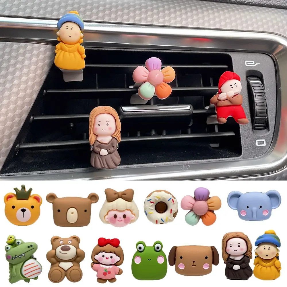 

for Girls Women Kawaii Cute Cartoon Colorful Air Conditioning Air Vent Clip Car Decoration Car Interior Decor